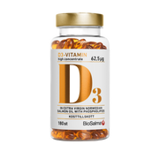 Vitamin D3 (2500IU) + Omega3 salmon oil, 180 capsules