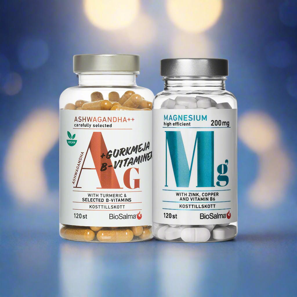 Ашваганда с куркумой и витамином В, 120 капсул