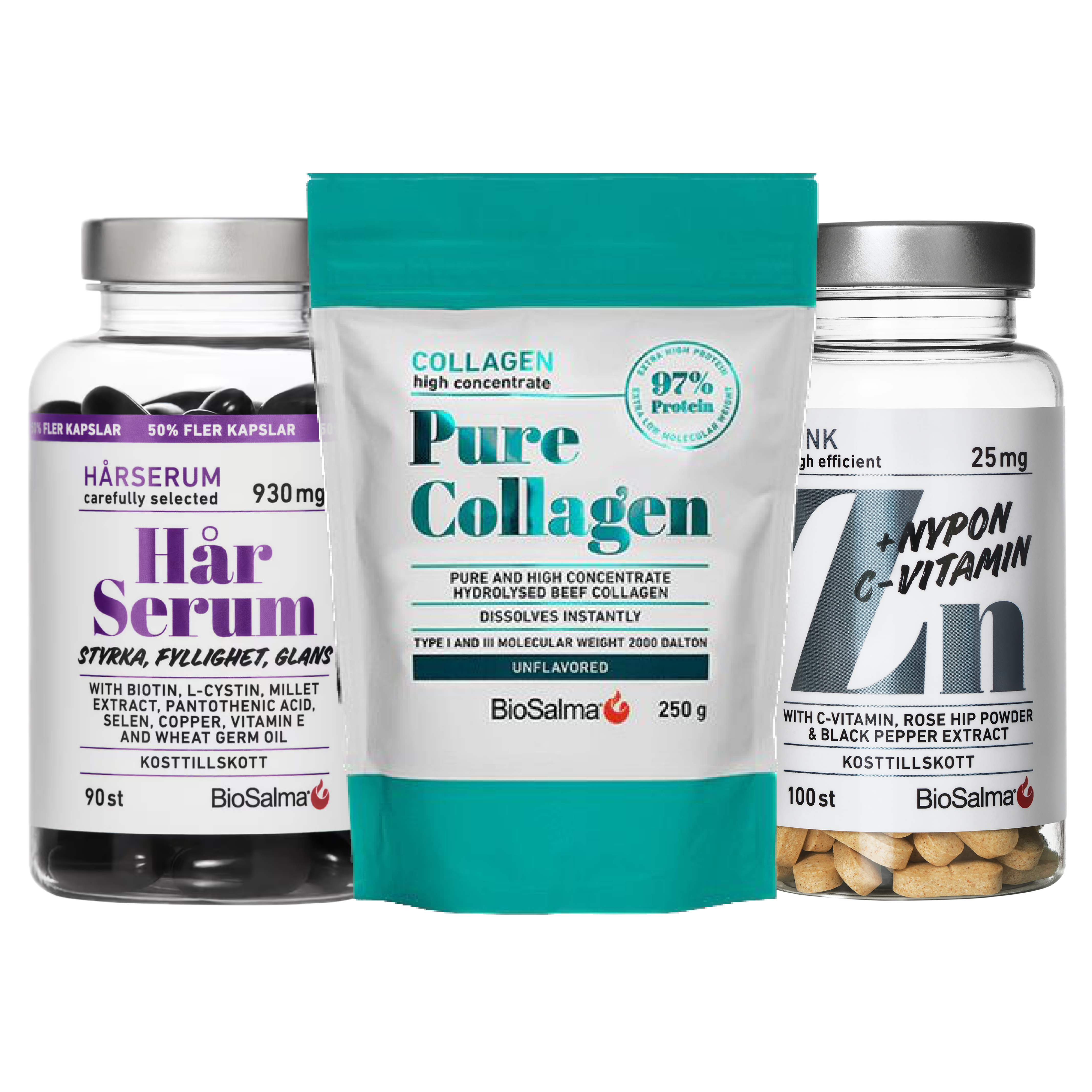 Rinkinys PLAUKAMS, ODAI IR NAGAMS