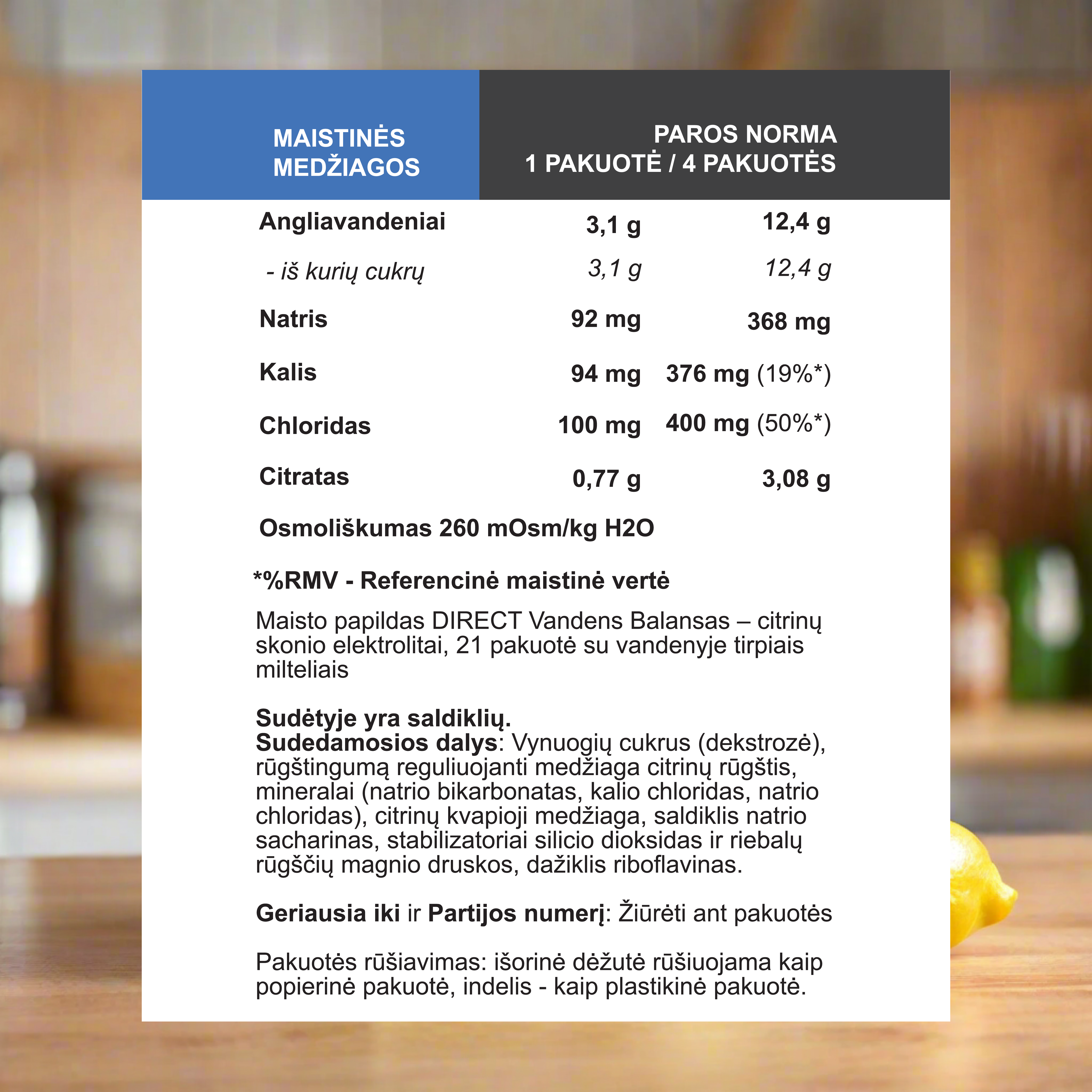 Vandens Balansas Direct uogų skonio elektrolitai, 21 pak.