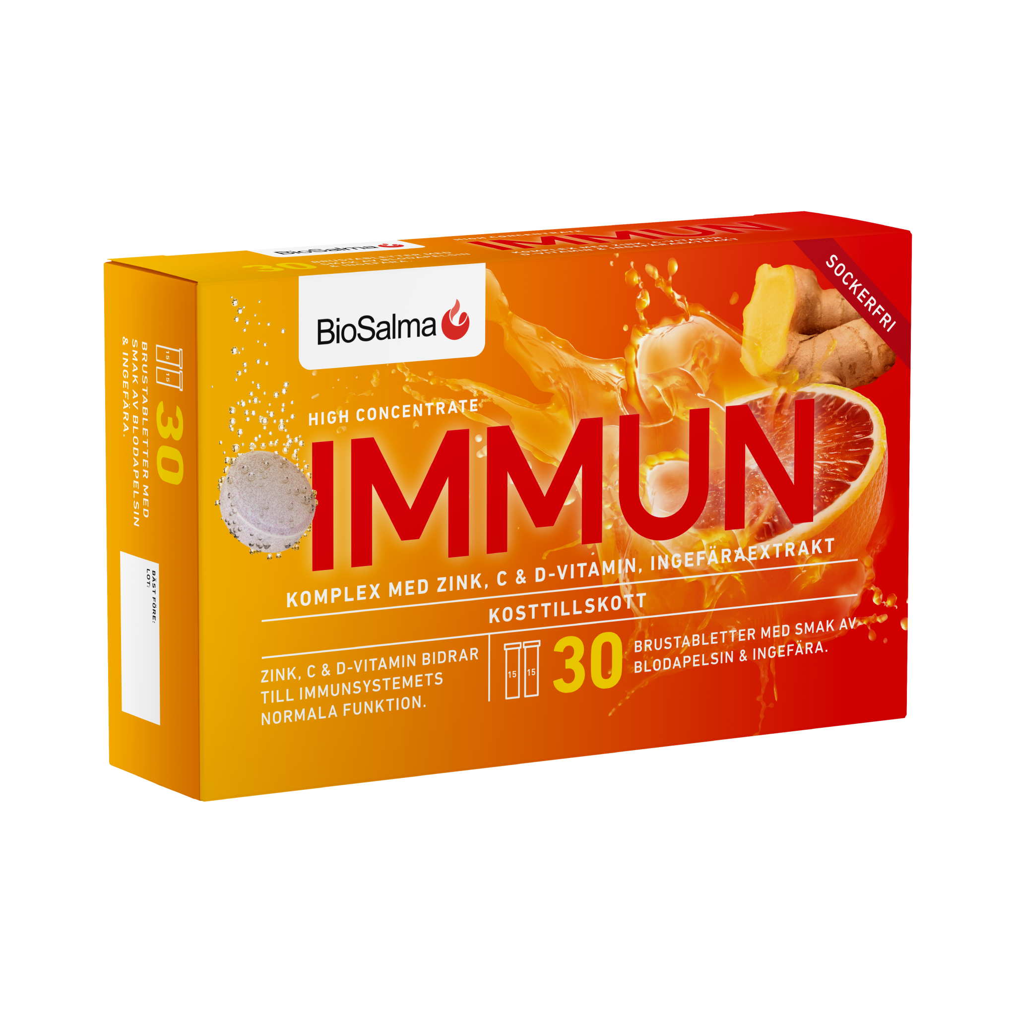 IMMUNE, 30 šnypščiųjų tablečių