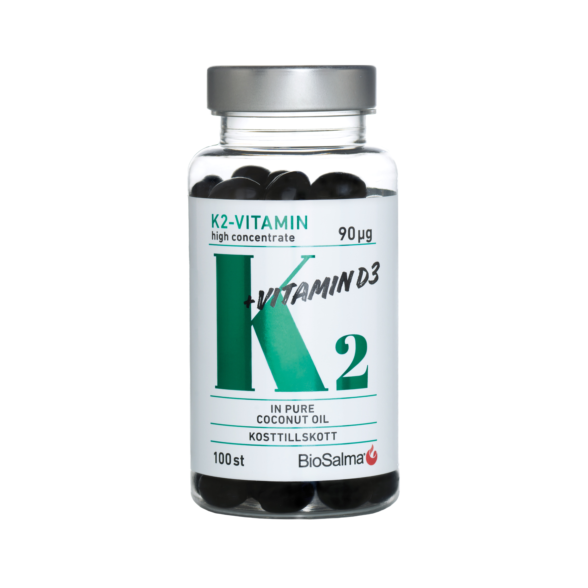 Vitaminas K2 + Vitaminas D3, 100 vnt.