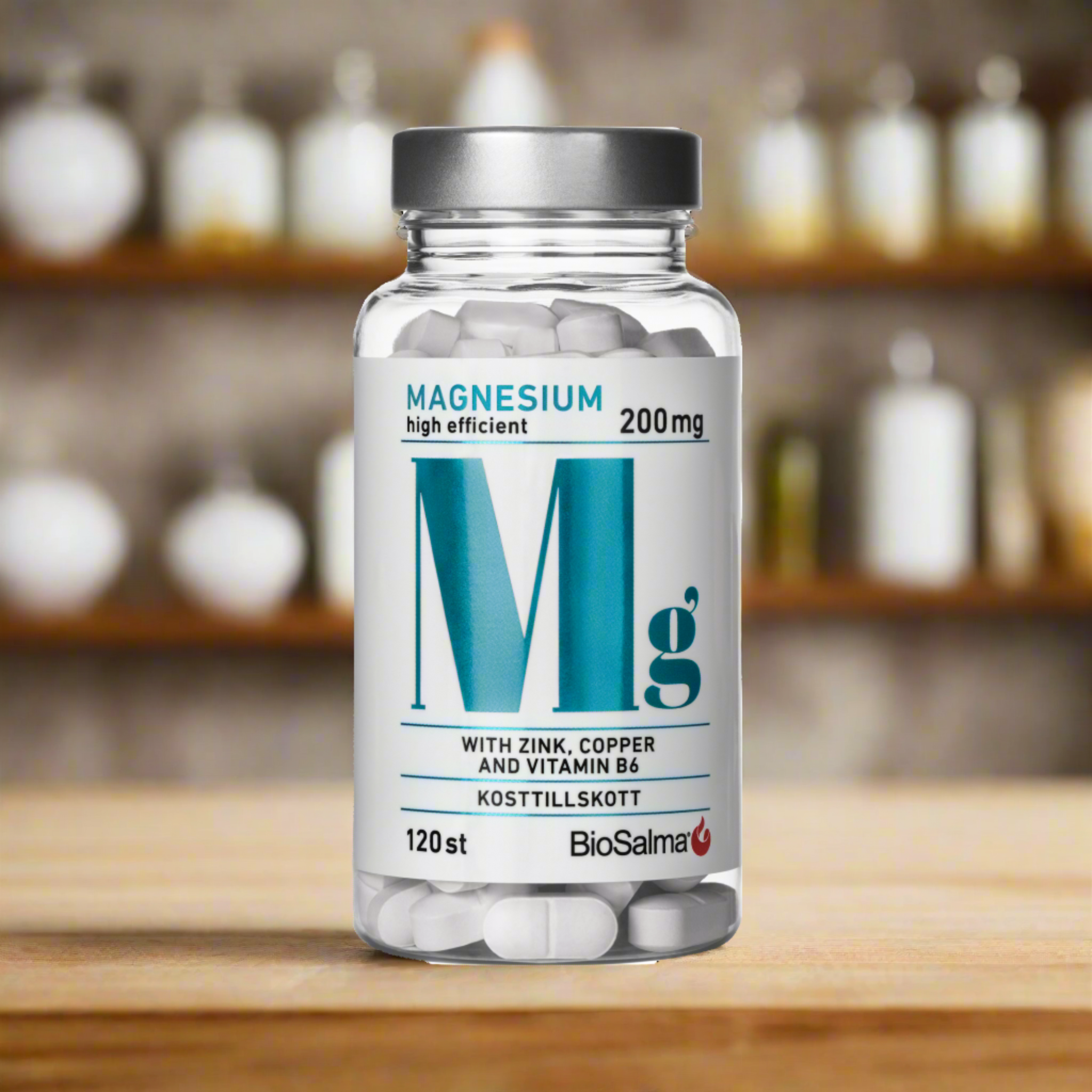 Magnesium with Zinc, Copper and Vitamin B6, 120 tablets