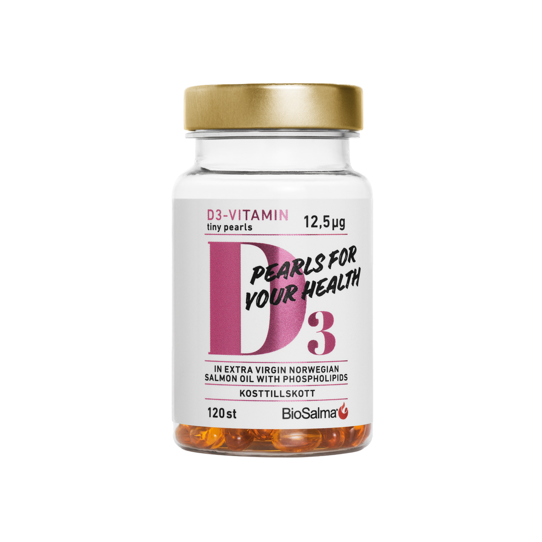 Vitaminas D3 (500TV), 120 kapsulių