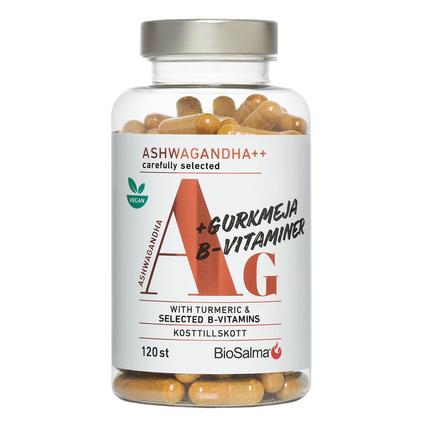 Ašvaganda su ciberžole ir Vitaminais B, 120 kapsulių