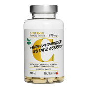 Vitaminas C 670mg su bioflavonoidais, rutinu ir acerola - imuniteto sistema, antioksidantai, 120 tablečių