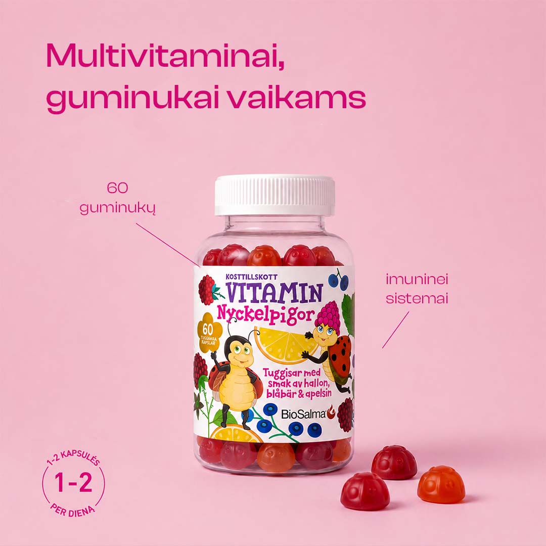 Multivitamins for children "Ladybugs", 60 gummies