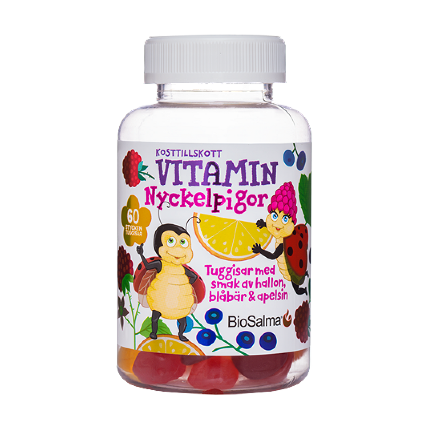 Мультивитамины для детей "BORUŽĖS", 60 жевательных конфет 