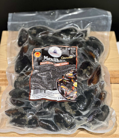 Blue mussels, boiled, 1kg