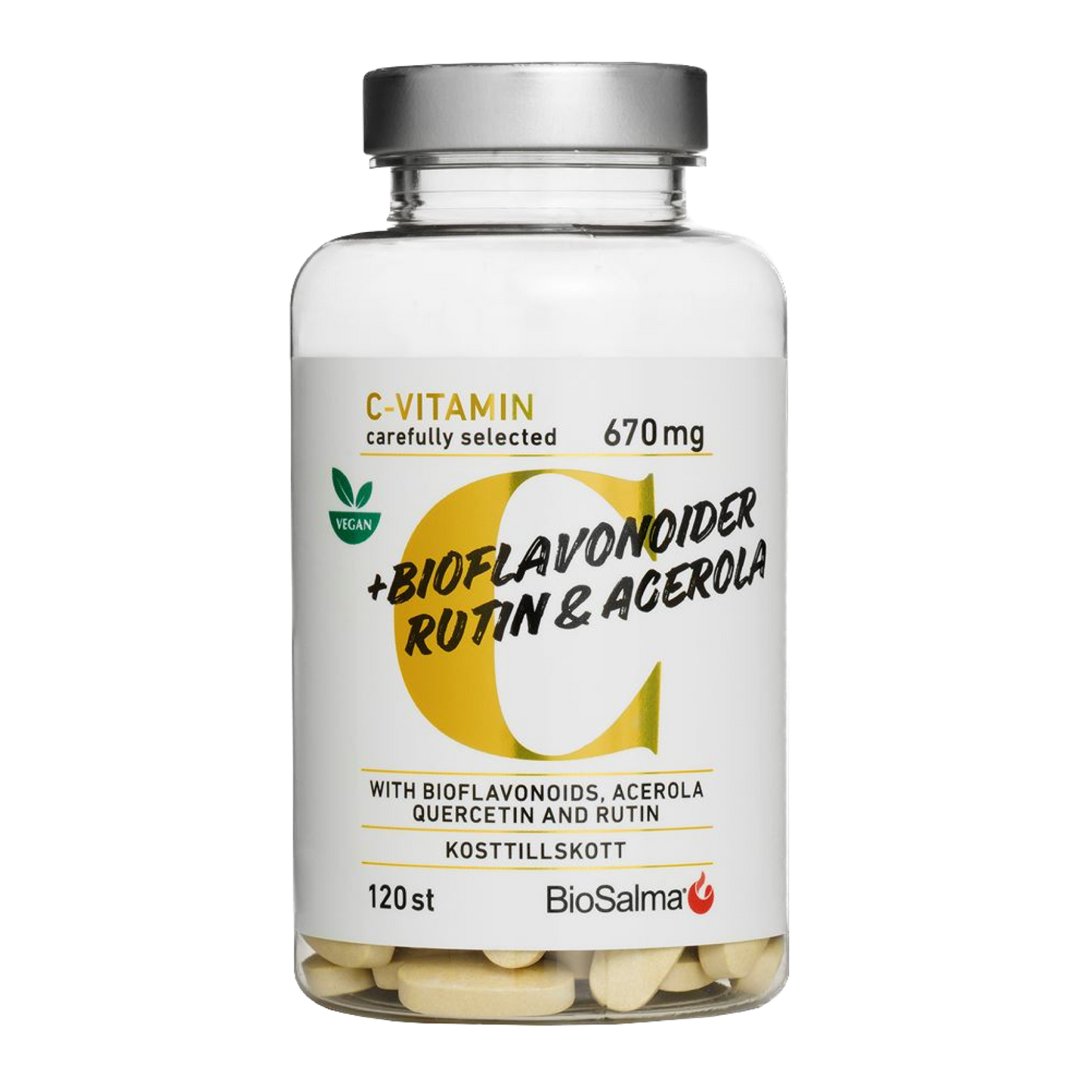 Vitaminas C 670mg su Bioflavonoidas, 120 tablečių
