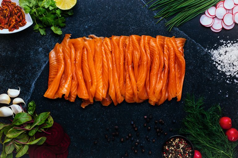 Cold smoked trout fillet, 500g